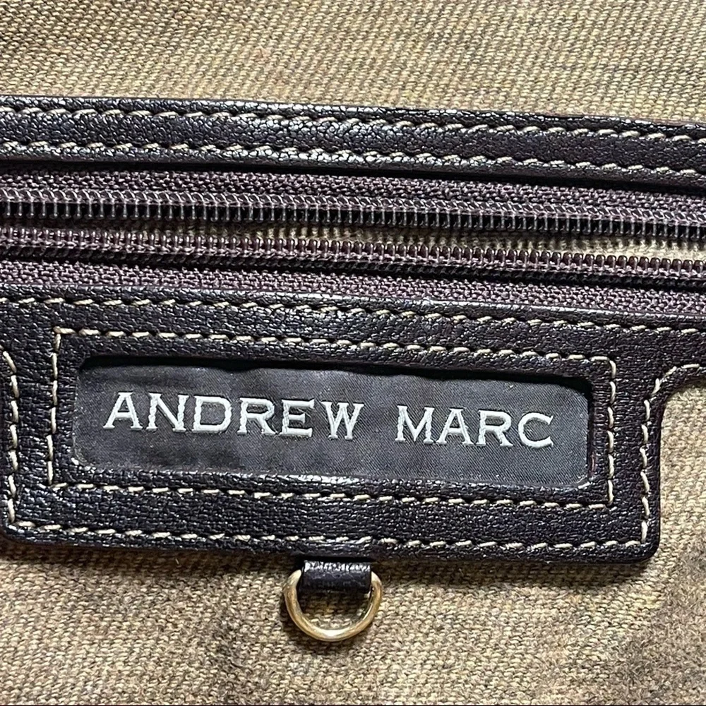 Andrew Marc Leather Hobo Shoulder Bag Convertible Crossbody Purse